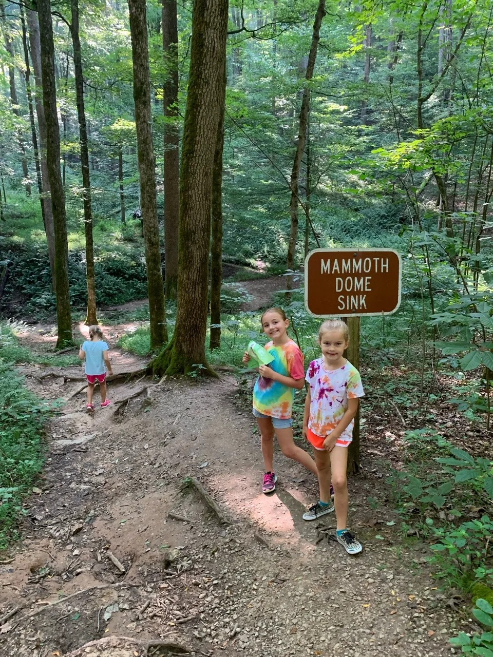 Our quick overnight trip to Mammoth Cave and the Kentucky Horse Park was so much fun! Although Gwen and Josie weren’t quite ready to tour a cave for two hours, Abby and John loved their historic cave tour. (We enjoyed the Sloan’s Pond walk led by a park ranger.) So many great hikes, and they were sworn in as Junior Rangers!