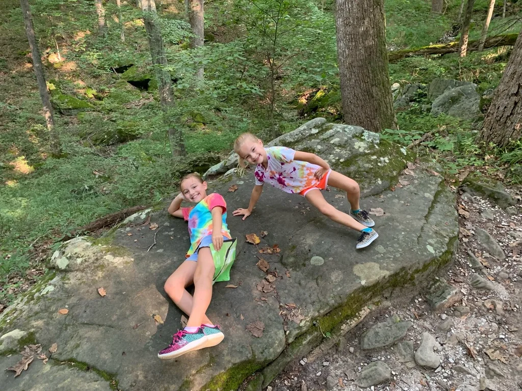 Our quick overnight trip to Mammoth Cave and the Kentucky Horse Park was so much fun! Although Gwen and Josie weren’t quite ready to tour a cave for two hours, Abby and John loved their historic cave tour. (We enjoyed the Sloan’s Pond walk led by a park ranger.) So many great hikes, and they were sworn in as Junior Rangers!