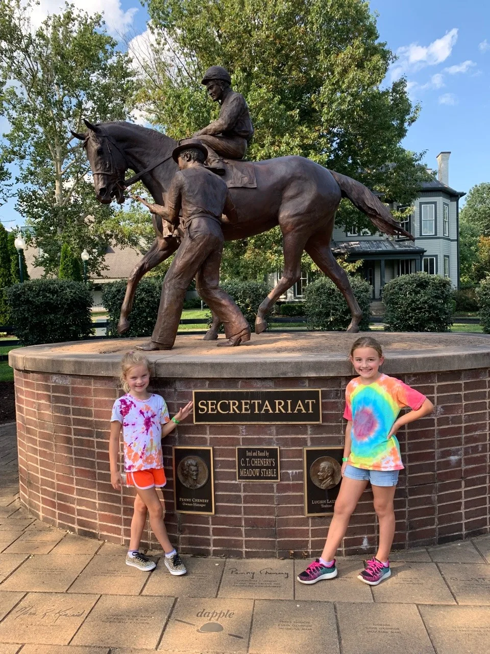 The highlight of the Kentucky Horse Park was definitely that Abby got to ride her first horse! We went on a trail ride while Gwen and Josie rode ponies at the corral.