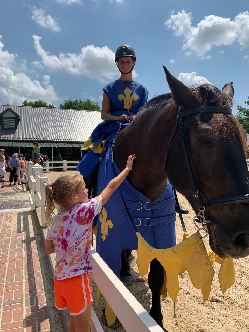 The highlight of the Kentucky Horse Park was definitely that Abby got to ride her first horse! We went on a trail ride while Gwen and Josie rode ponies at the corral.