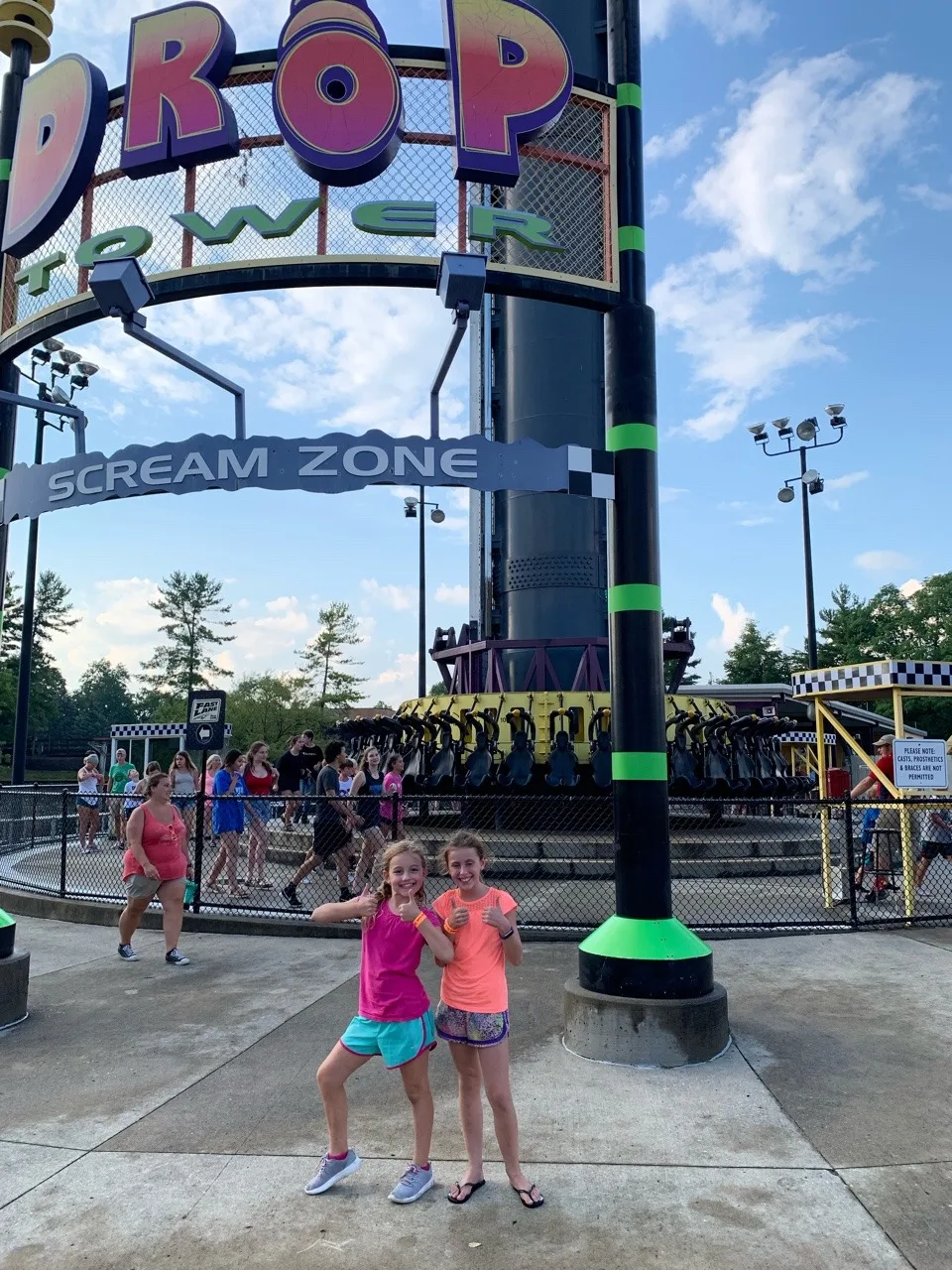 Summer Adventure list: Kings Island! It rained on us, but we still had a blast! Our girls were adventurous. Josie rode her first roller coaster, and loved it! Abby rode Drop Tower and every roller coaster except Diamondback and the Beast, but missed those only because we ran out of time. Gwen tried both the Racer and Adventure Express, her first two coasters outside Snoopy Land.