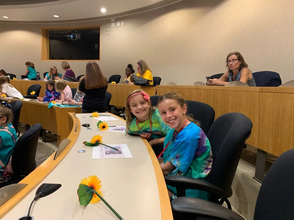 After the amazing flowers badge STEM program today, Abby declared that she is going to study botany and chemistry in college so she can be a perfumist at P&G.