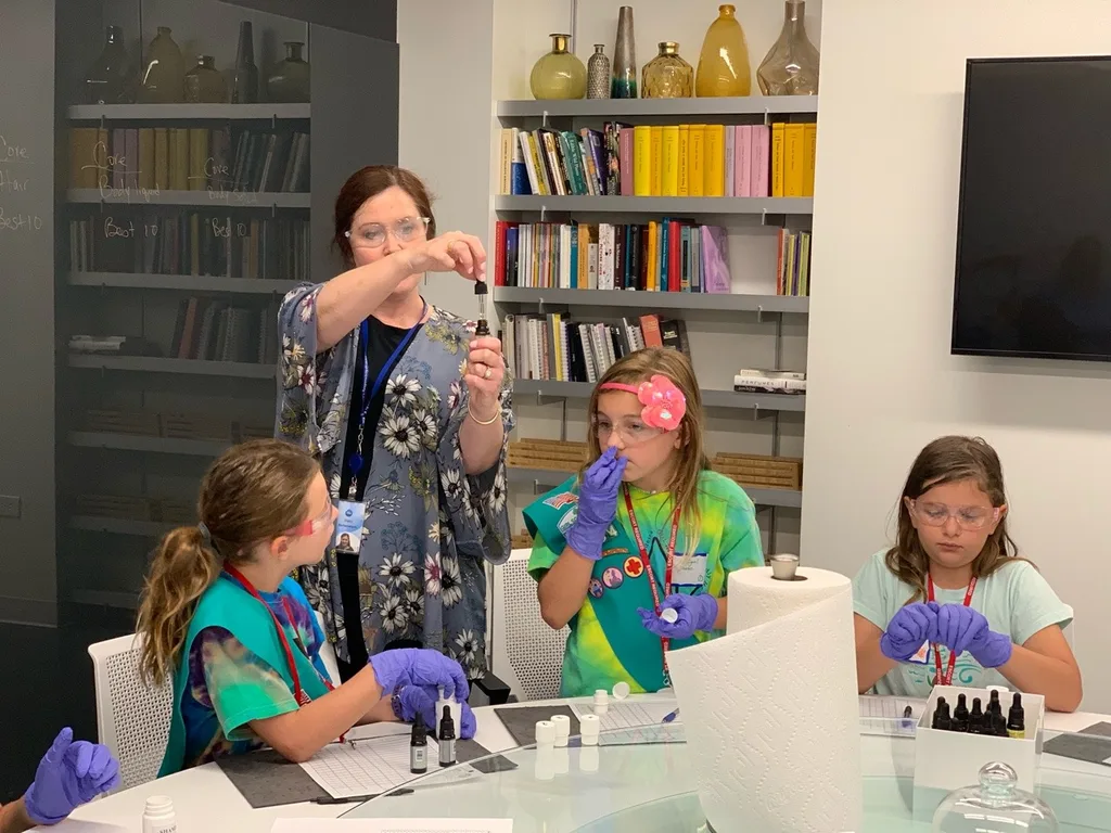 After the amazing flowers badge STEM program today, Abby declared that she is going to study botany and chemistry in college so she can be a perfumist at P&G.