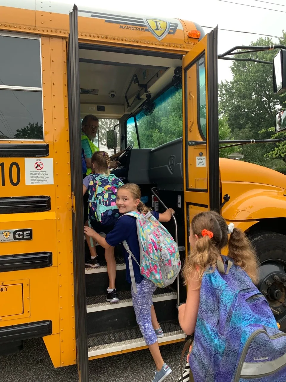 They were so excited about their first day of first and fourth grade!