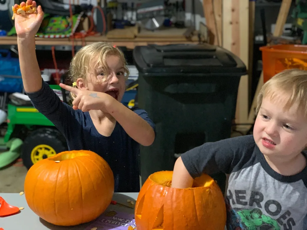 Annual pumpkin carving night!