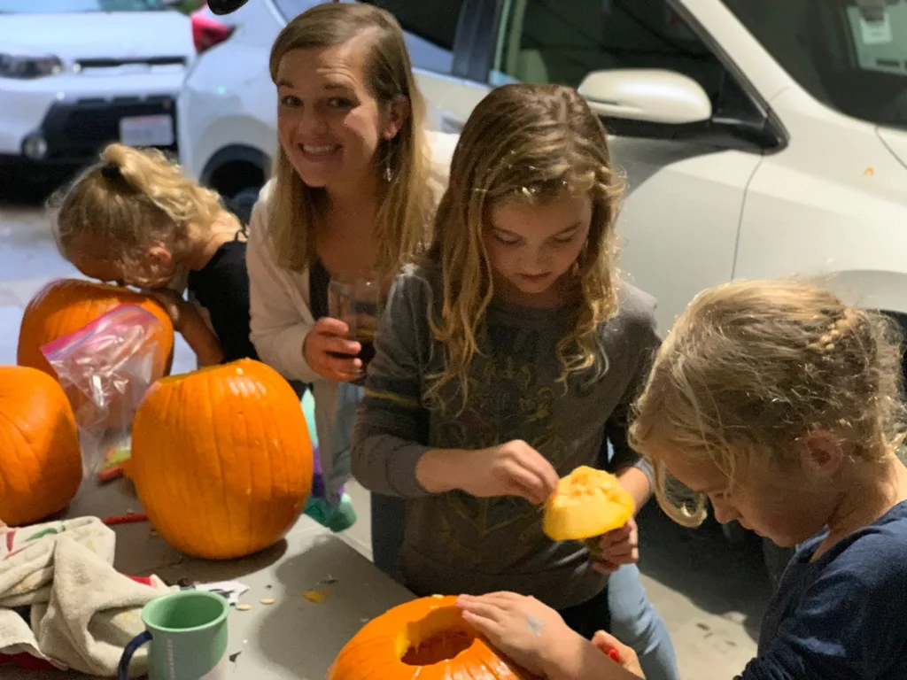Annual pumpkin carving night!