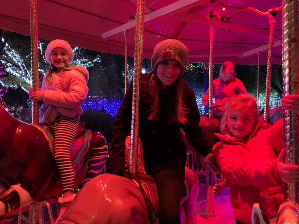 We had a great day with a fun tour of the Madeira fire station for Girl Scouts and a trip to the Festival of Lights!