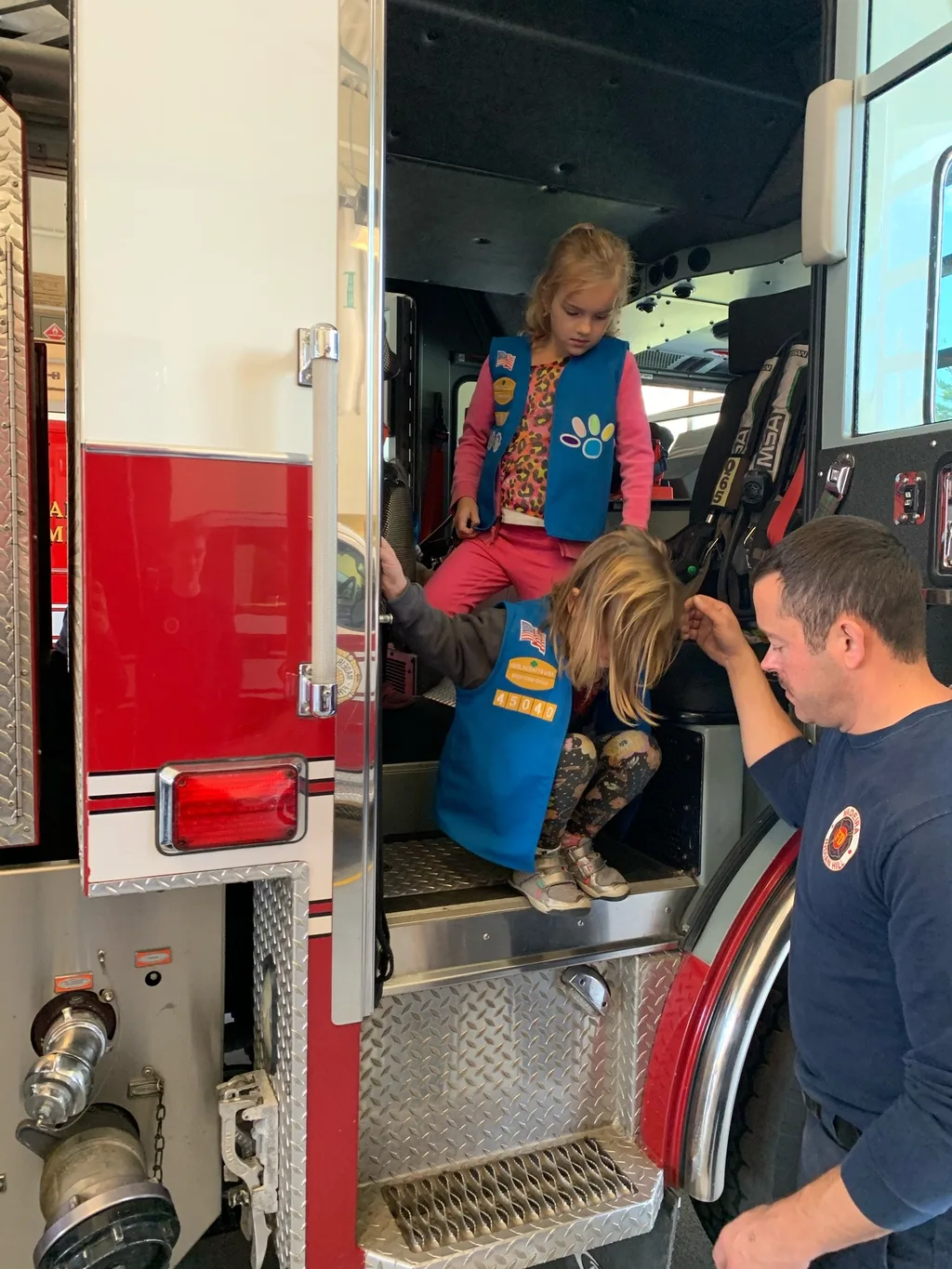 We had a great day with a fun tour of the Madeira fire station for Girl Scouts and a trip to the Festival of Lights!