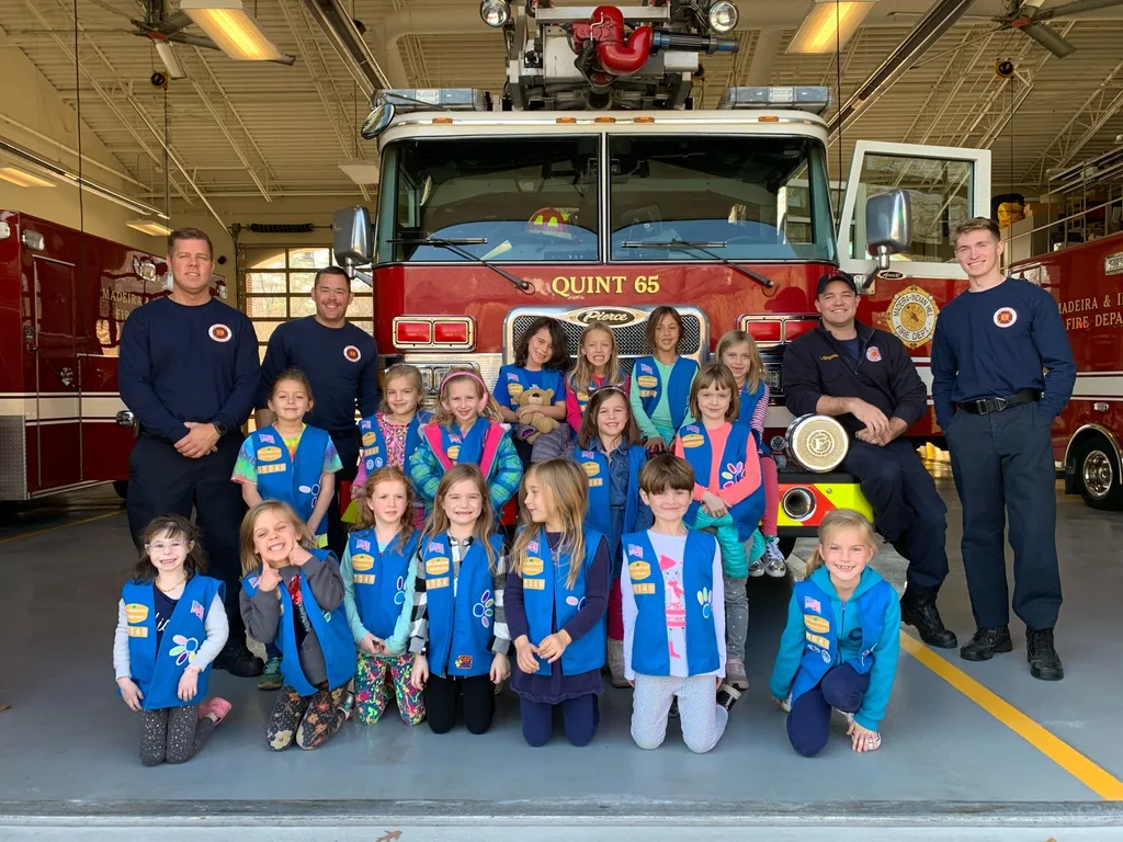 We had a great day with a fun tour of the Madeira fire station for Girl Scouts and a trip to the Festival of Lights!
