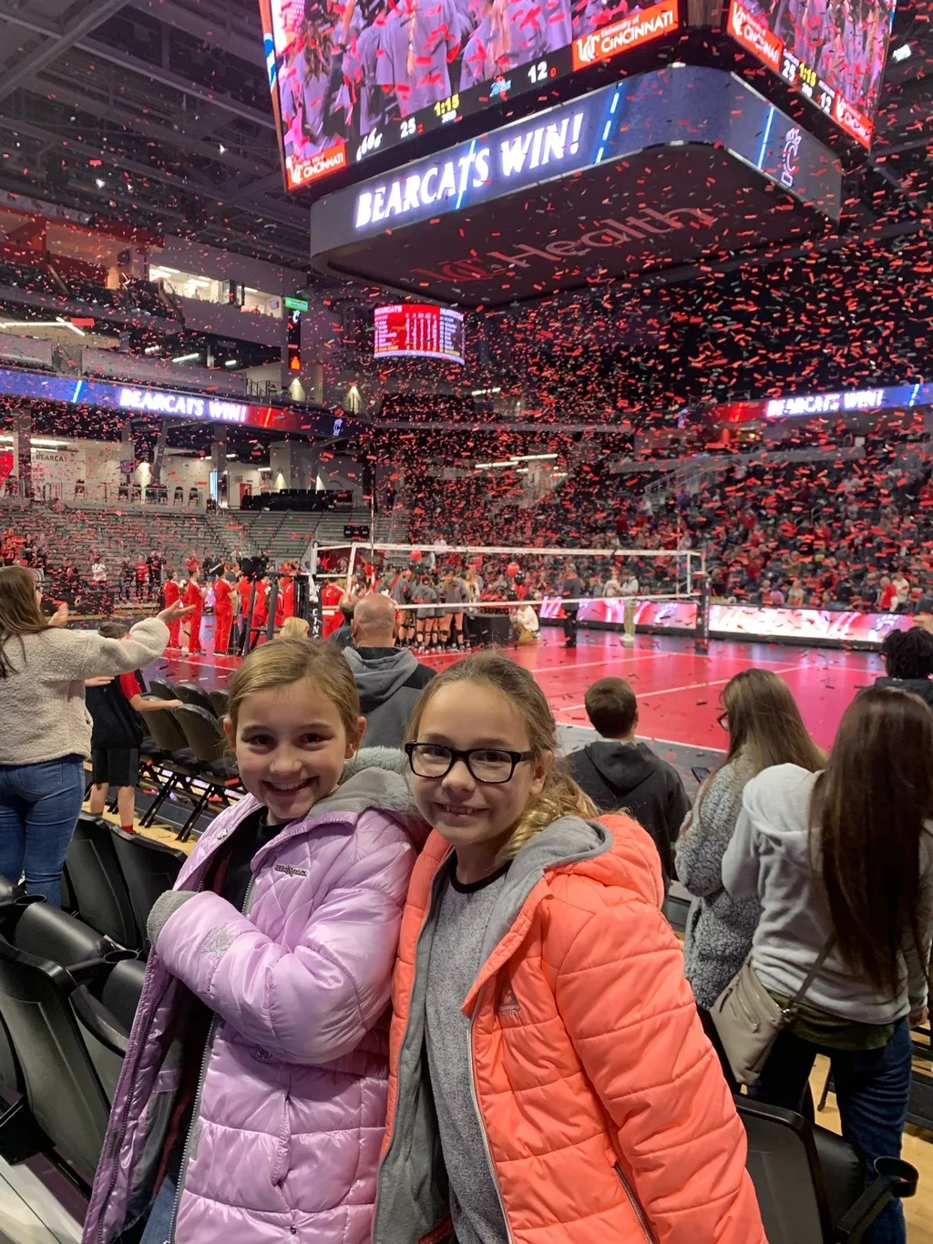 UC girls volleyball district championships - so much fun!