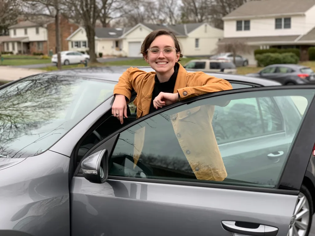 Big day for Clara today! She bought her first car! Only slightly obvious that John helped.
