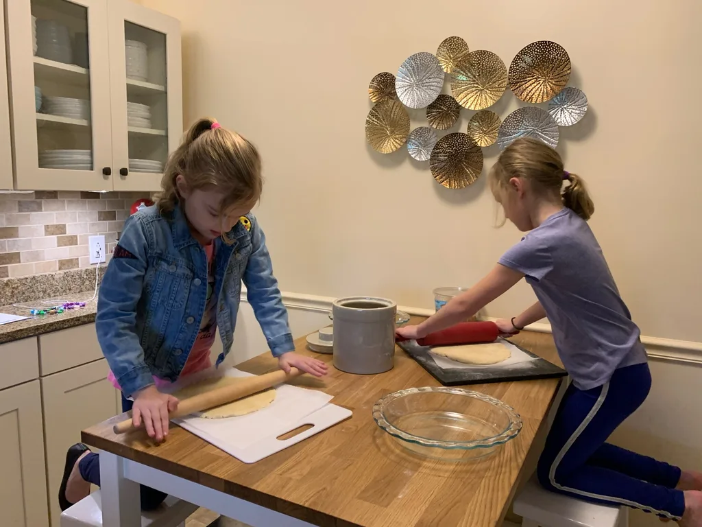 Celebrating “pi” day on this March 14. Lots of activities like this in our foreseeable future!