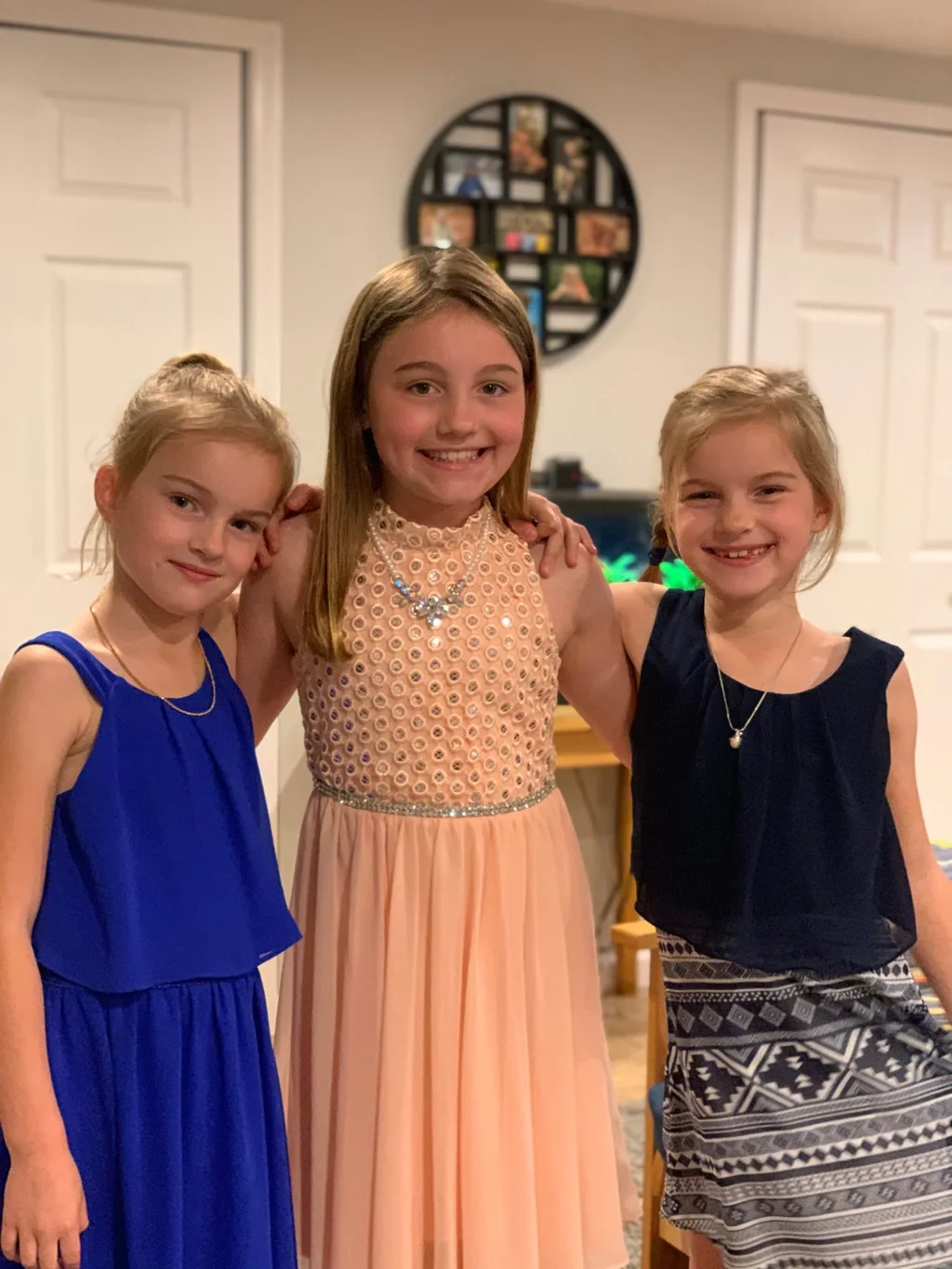 Tonight was supposed to be the Father-Daughter dance. They decided to get dressed up and have their own dance party!