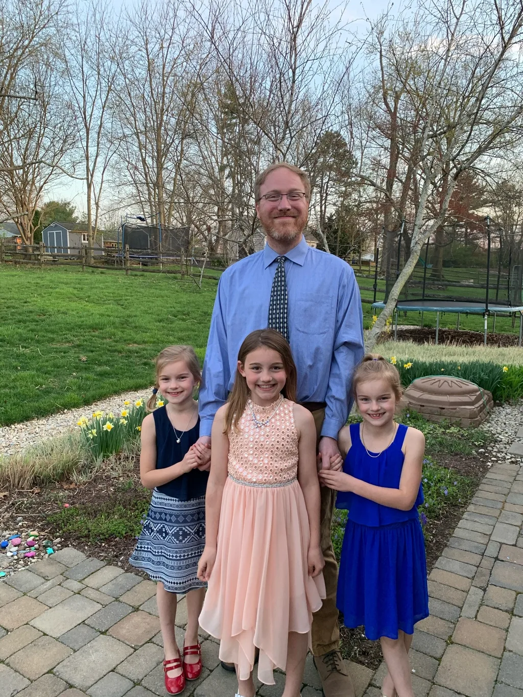 Tonight was supposed to be the Father-Daughter dance. They decided to get dressed up and have their own dance party!