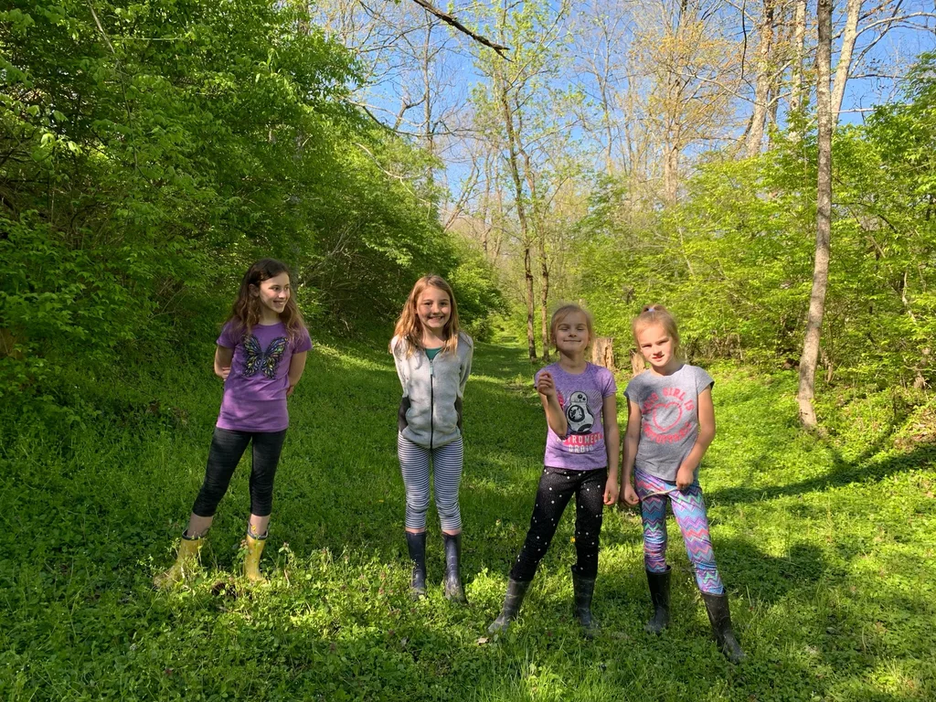 Making the most of our time: lots of hikes, cooking, some Earth Day crafts, and skating inside during the rain.