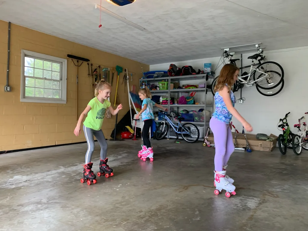 Making the most of our time: lots of hikes, cooking, some Earth Day crafts, and skating inside during the rain.