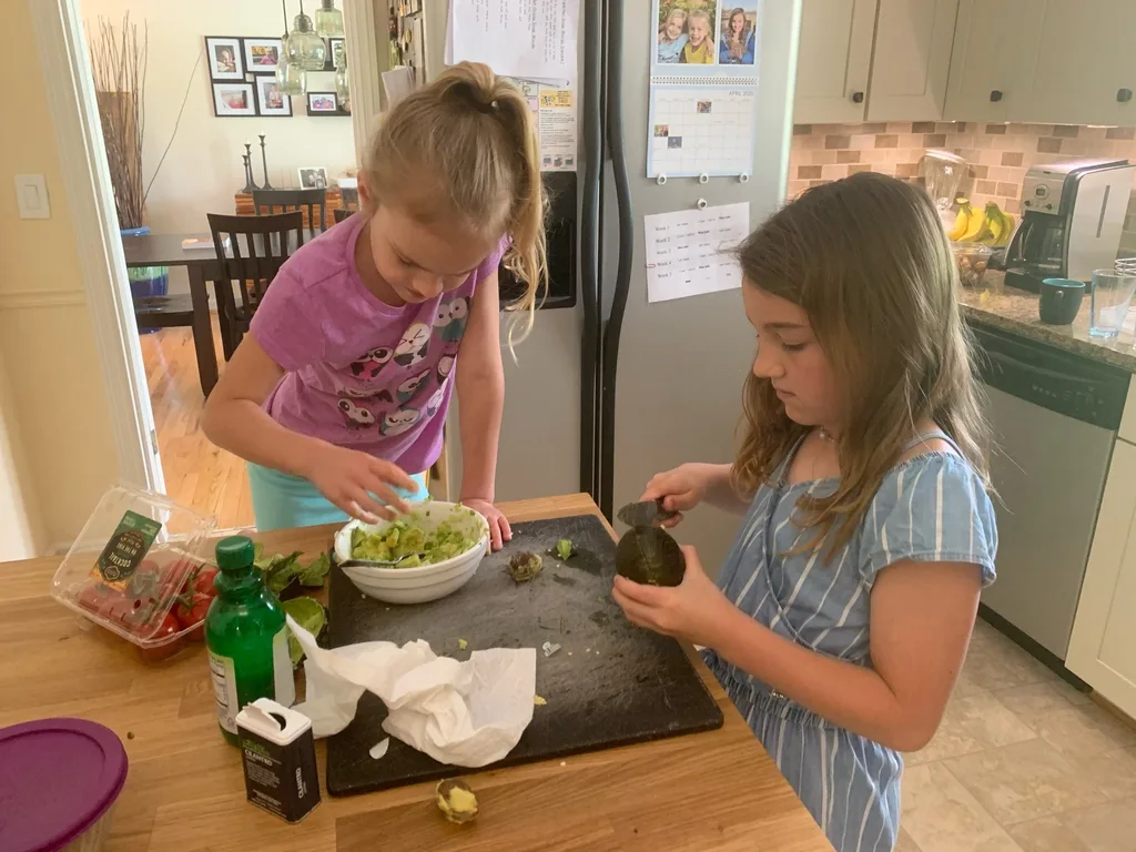 Making the most of our time: lots of hikes, cooking, some Earth Day crafts, and skating inside during the rain.