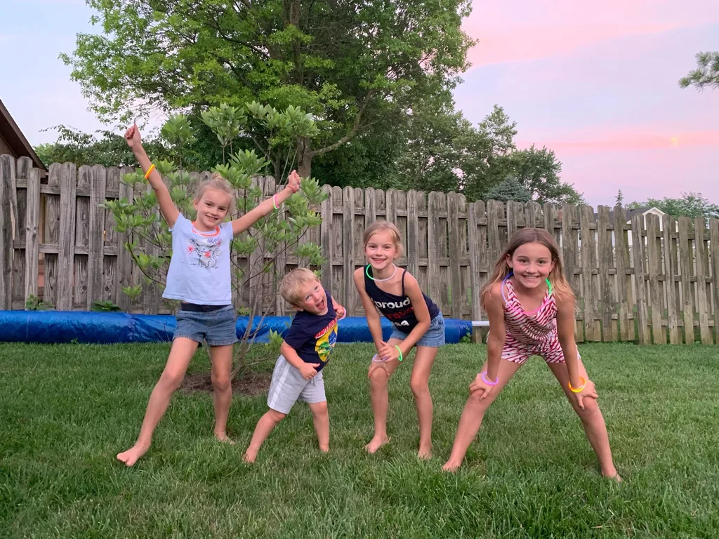Fourth of July festivities were different this year, but still fun! We loved watching the fireworks poolside with family, swimming at our pool on the fourth, and watching our neighbors’ fireworks show too.