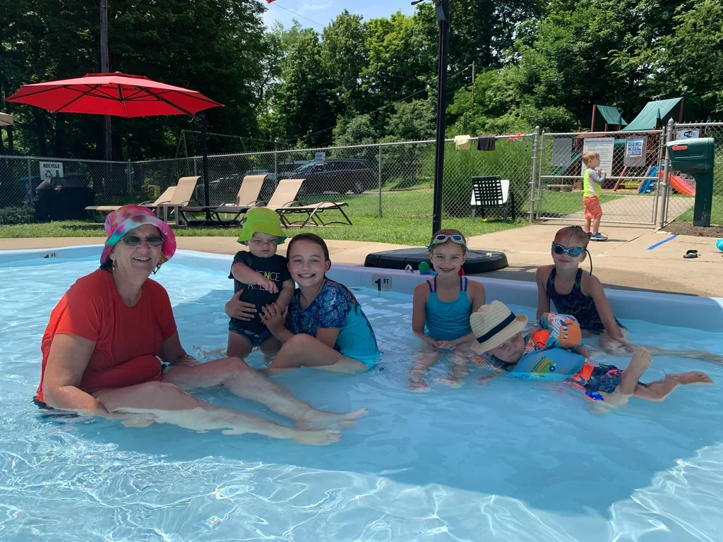 Timmy called us in tears on Saturday wondering why “we never came to visit him.” So we invited them over for a swim on Monday. He left a happy boy!