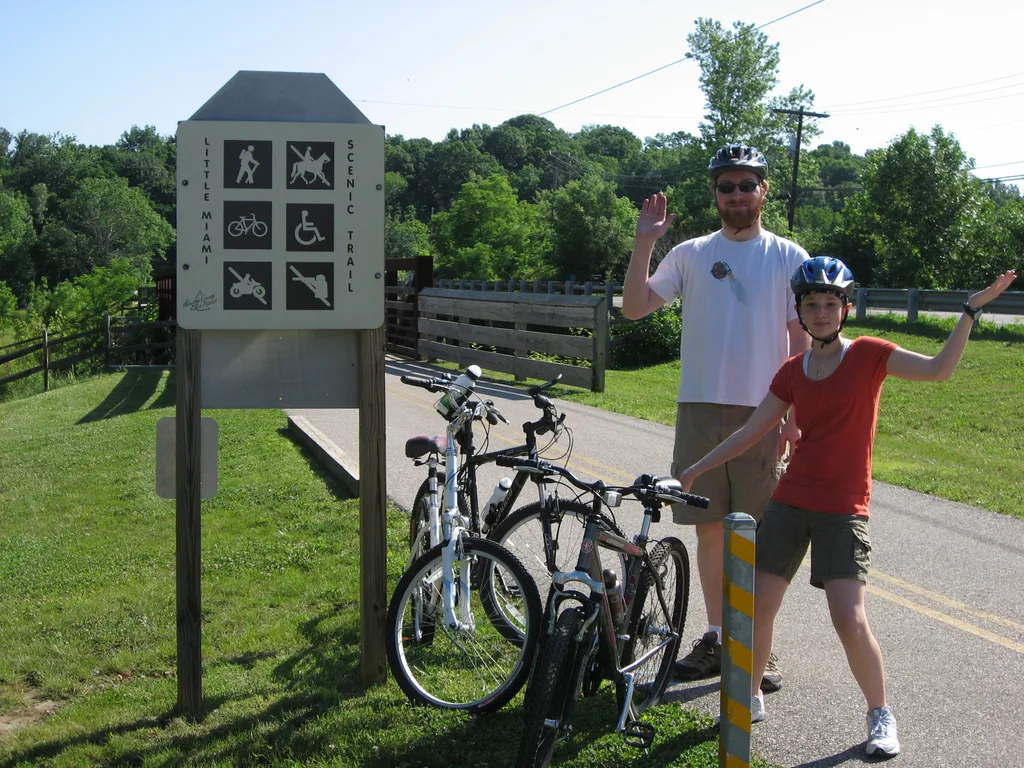 Like Clara around her age, Abby liked riding along the Little Miami Bike Trail.