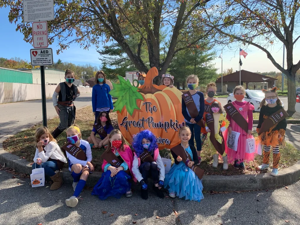 We are so happy to have Girl Scouts back in our lives! Today was perhaps my best Girl Scout idea yet: a Halloween hike with activity stations and treats. It was so rewarding to see the field’s smiling faces and hear their laughter!
