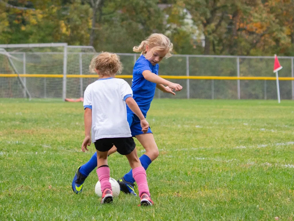 These girls had their best soccer season so far: lots of growth, more aggressive. Definitely two of the best players on the field!