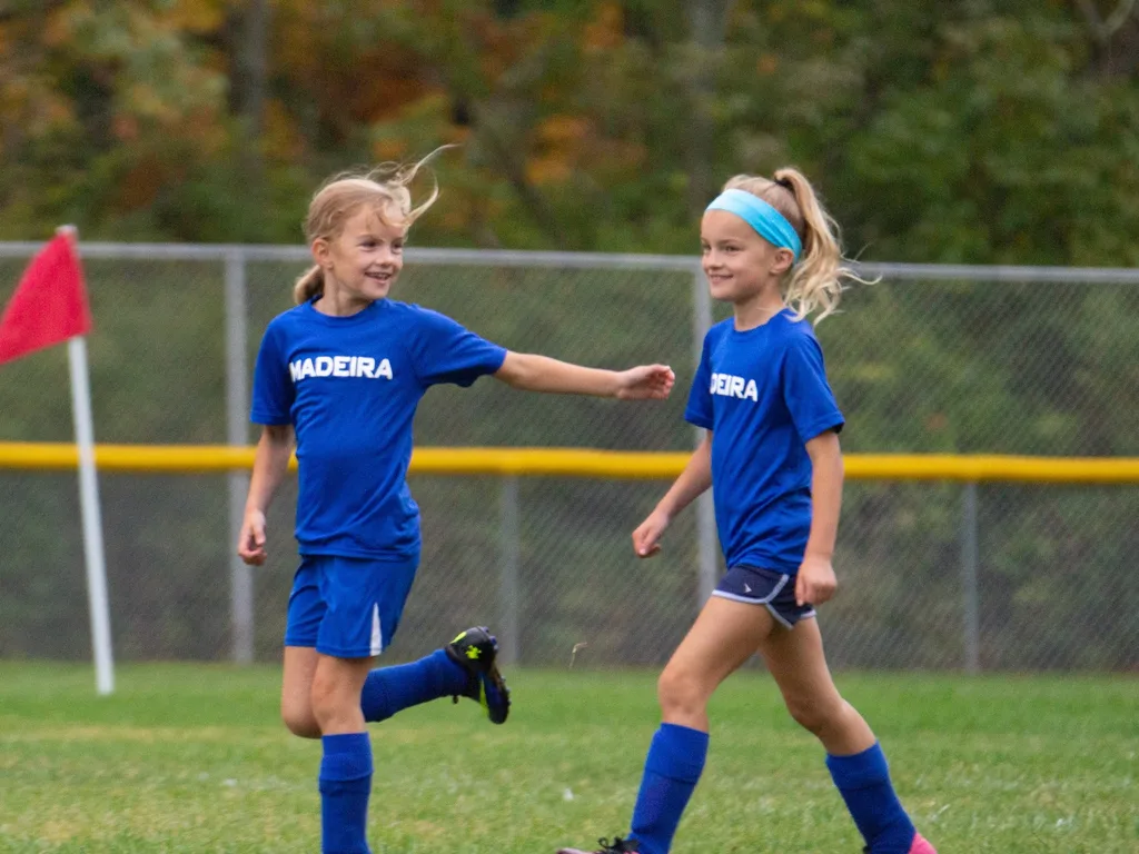 These girls had their best soccer season so far: lots of growth, more aggressive. Definitely two of the best players on the field!