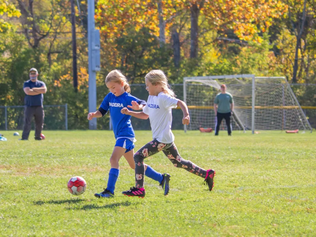 These girls had their best soccer season so far: lots of growth, more aggressive. Definitely two of the best players on the field!