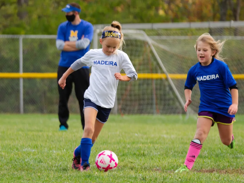These girls had their best soccer season so far: lots of growth, more aggressive. Definitely two of the best players on the field!