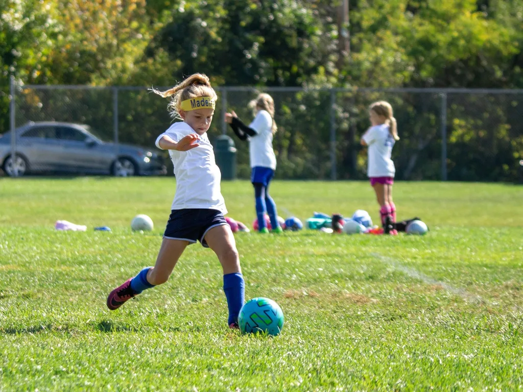 These girls had their best soccer season so far: lots of growth, more aggressive. Definitely two of the best players on the field!