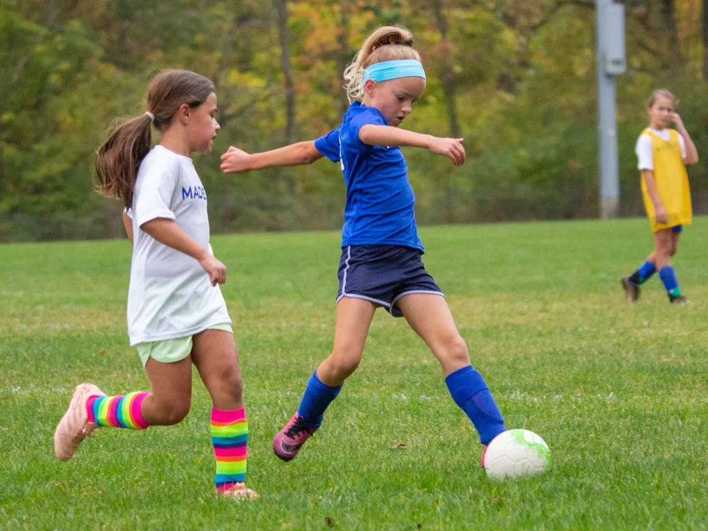 These girls had their best soccer season so far: lots of growth, more aggressive. Definitely two of the best players on the field!