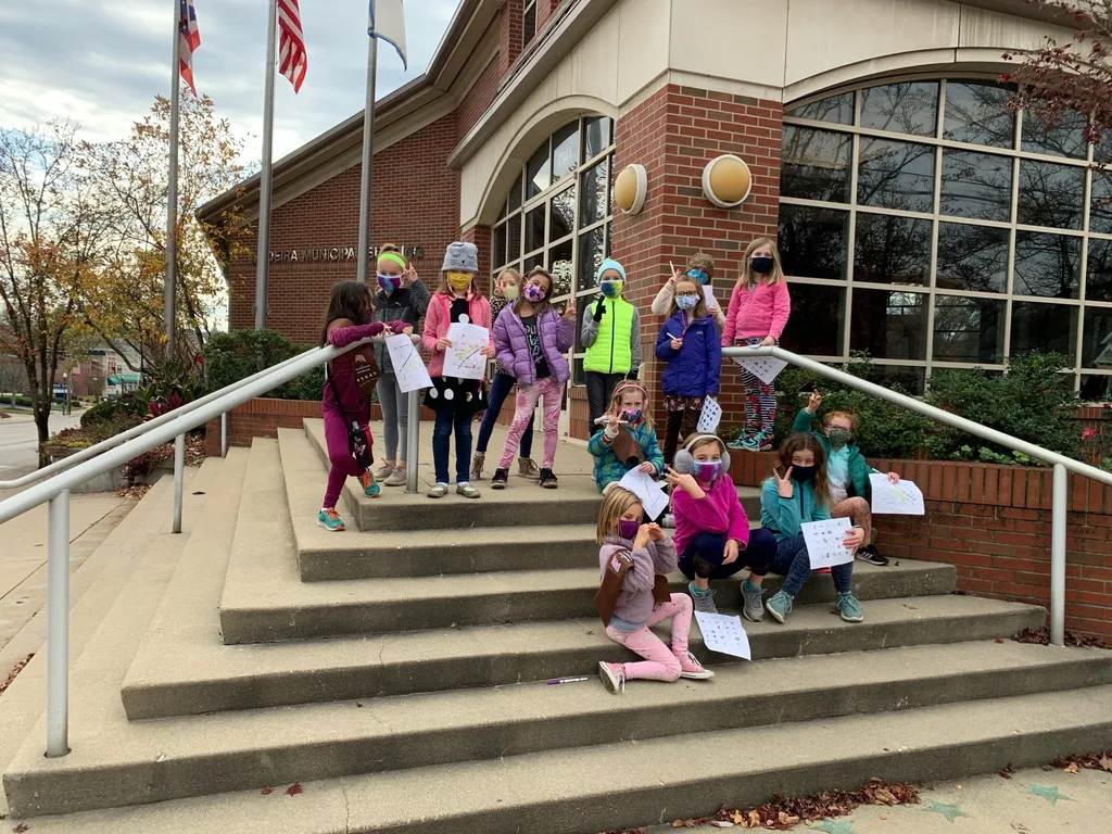 Our Girl Scout urban hikes! Almost two miles through Madeira, and Abby and I did it three times!