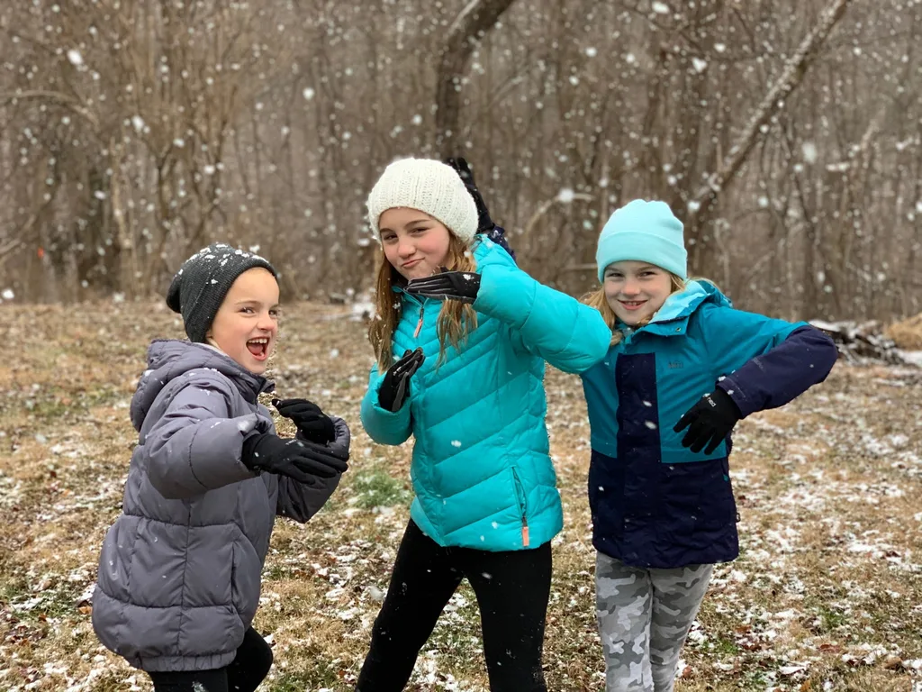 A snowy walk at the KHCC