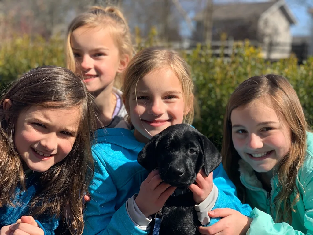 Gwen finally got her wish. We welcomed this sweet, smart, slightly feisty girl, Daisy Freckles, to our family on Friday 3/5.