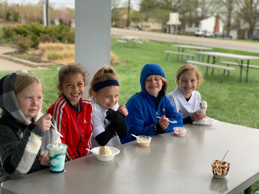 Kolping Memorial Tournament finalists: just for the 2012 players, no subs, rain, and still the girls won their first three games! Lost the final, but still proudly received trophies.