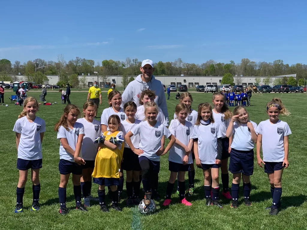 “If either of us score a goal at our rec game, we’re going to chest bump.” Josie scored the first goal, right over goalie’s head. Chests bumped!