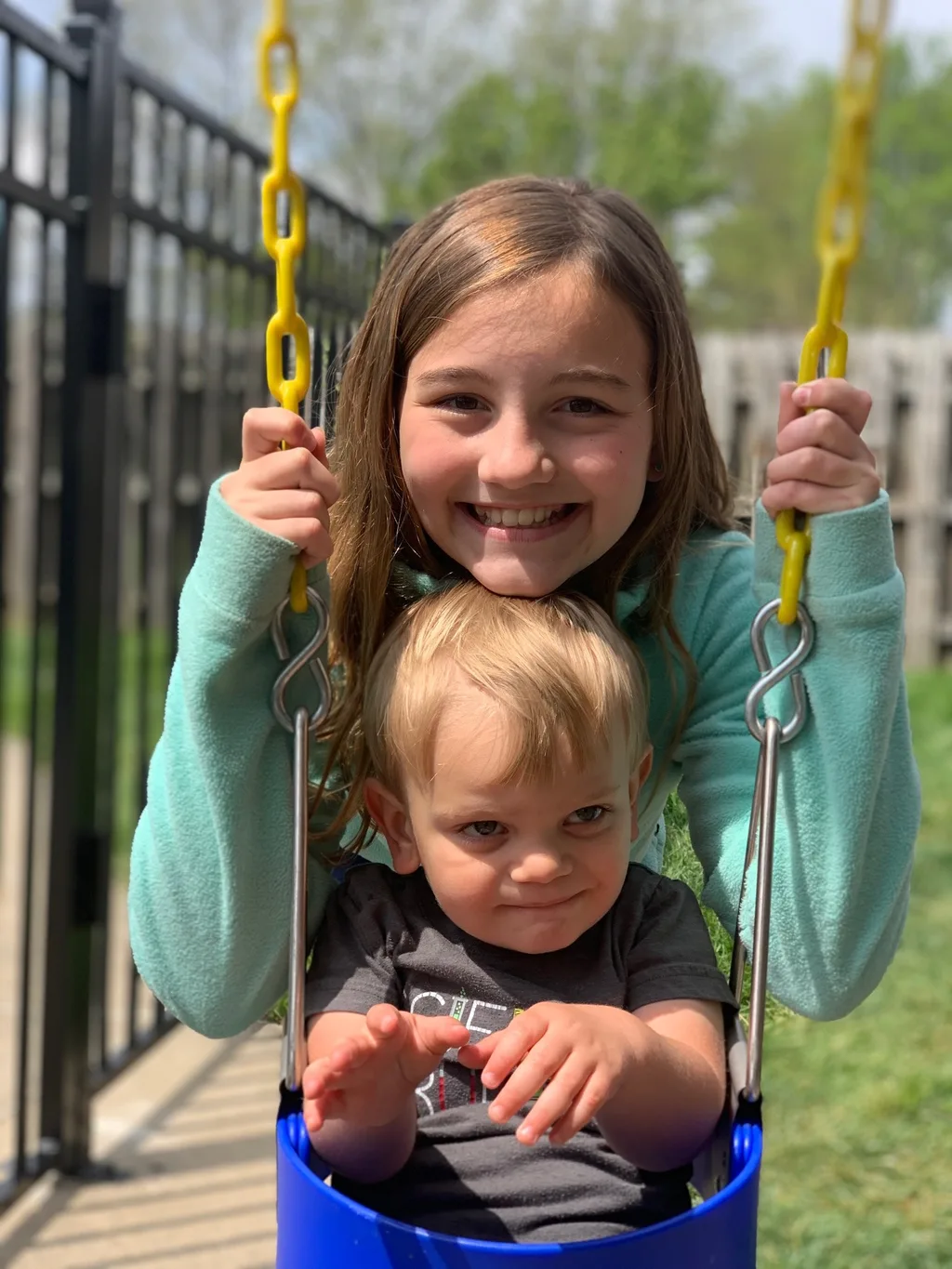 “If either of us score a goal at our rec game, we’re going to chest bump.” Josie scored the first goal, right over goalie’s head. Chests bumped!