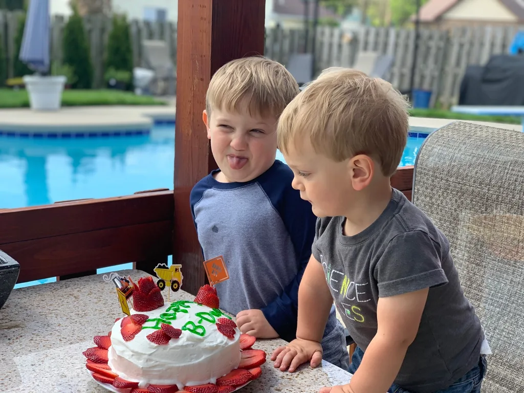 “If either of us score a goal at our rec game, we’re going to chest bump.” Josie scored the first goal, right over goalie’s head. Chests bumped!