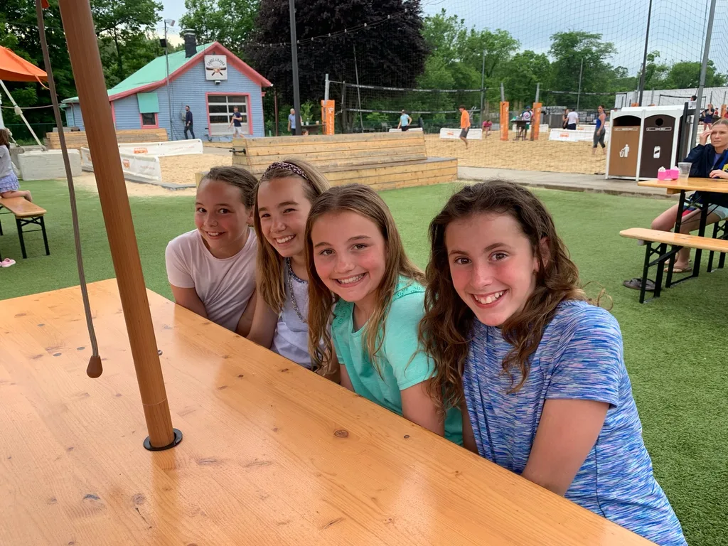 Eleven! Abby got to celebrate her big day with a picnic with the Sammuts at the MSTC after swim practice (while I attended a memorial for my great uncle Corky) and then later with a special dinner with us and friends at Fifty West.