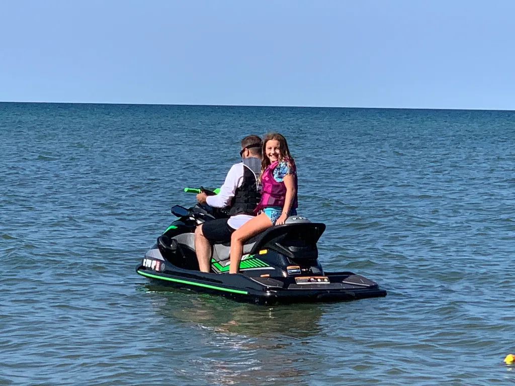 We had the best time celebrating the Fourth of July with the Sammut Family at their Harbor Beach Michigan lake house. We swam, kayaked, walked the long stretches of sandy beach, helped them break in their brand new jet ski and “private island” float, enjoyed family dinners, roasted s’mores, played games, taught Daisy to retrieve balls from the lake, hunted for lake treasures, played games, and more! The girls said these were there favorite things: jet skiing (Gwen), everything (Josie), and performing skits on the beach with Bella and Sophie l (Abby). Gwen summarized the way we all felt “best vacation ever!”