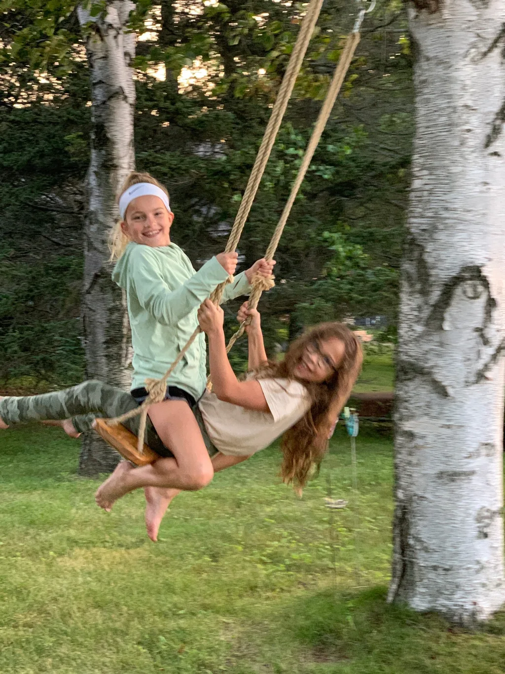 We had the best time celebrating the Fourth of July with the Sammut Family at their Harbor Beach Michigan lake house. We swam, kayaked, walked the long stretches of sandy beach, helped them break in their brand new jet ski and “private island” float, enjoyed family dinners, roasted s’mores, played games, taught Daisy to retrieve balls from the lake, hunted for lake treasures, played games, and more! The girls said these were there favorite things: jet skiing (Gwen), everything (Josie), and performing skits on the beach with Bella and Sophie l (Abby). Gwen summarized the way we all felt “best vacation ever!”