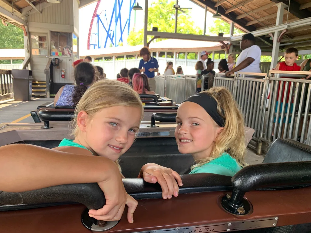 With school starting very soon, we had to finally visit Kings Island! Two visits in two days, and more roller coaster rides planned. The Banshee is their favorite so far.