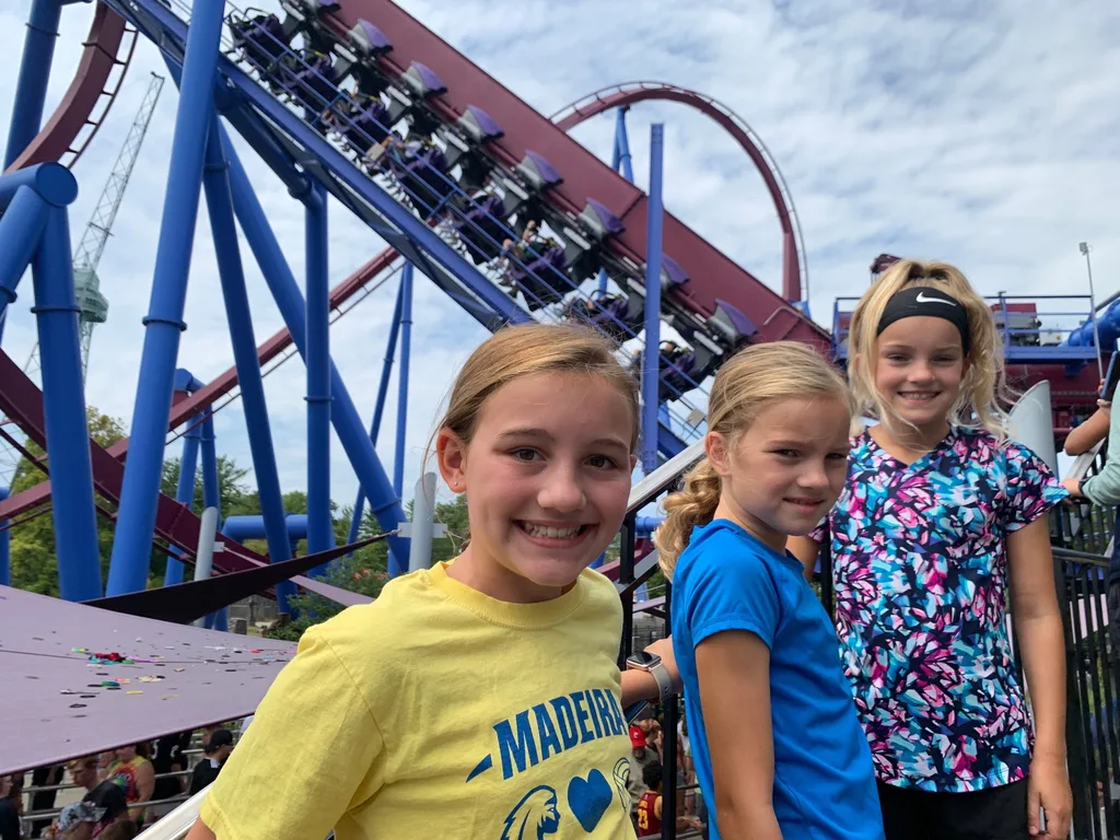 With school starting very soon, we had to finally visit Kings Island! Two visits in two days, and more roller coaster rides planned. The Banshee is their favorite so far.
