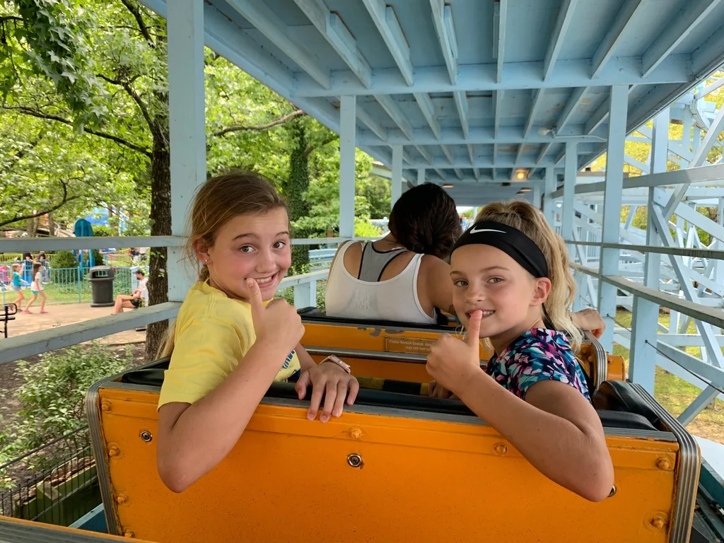 With school starting very soon, we had to finally visit Kings Island! Two visits in two days, and more roller coaster rides planned. The Banshee is their favorite so far.