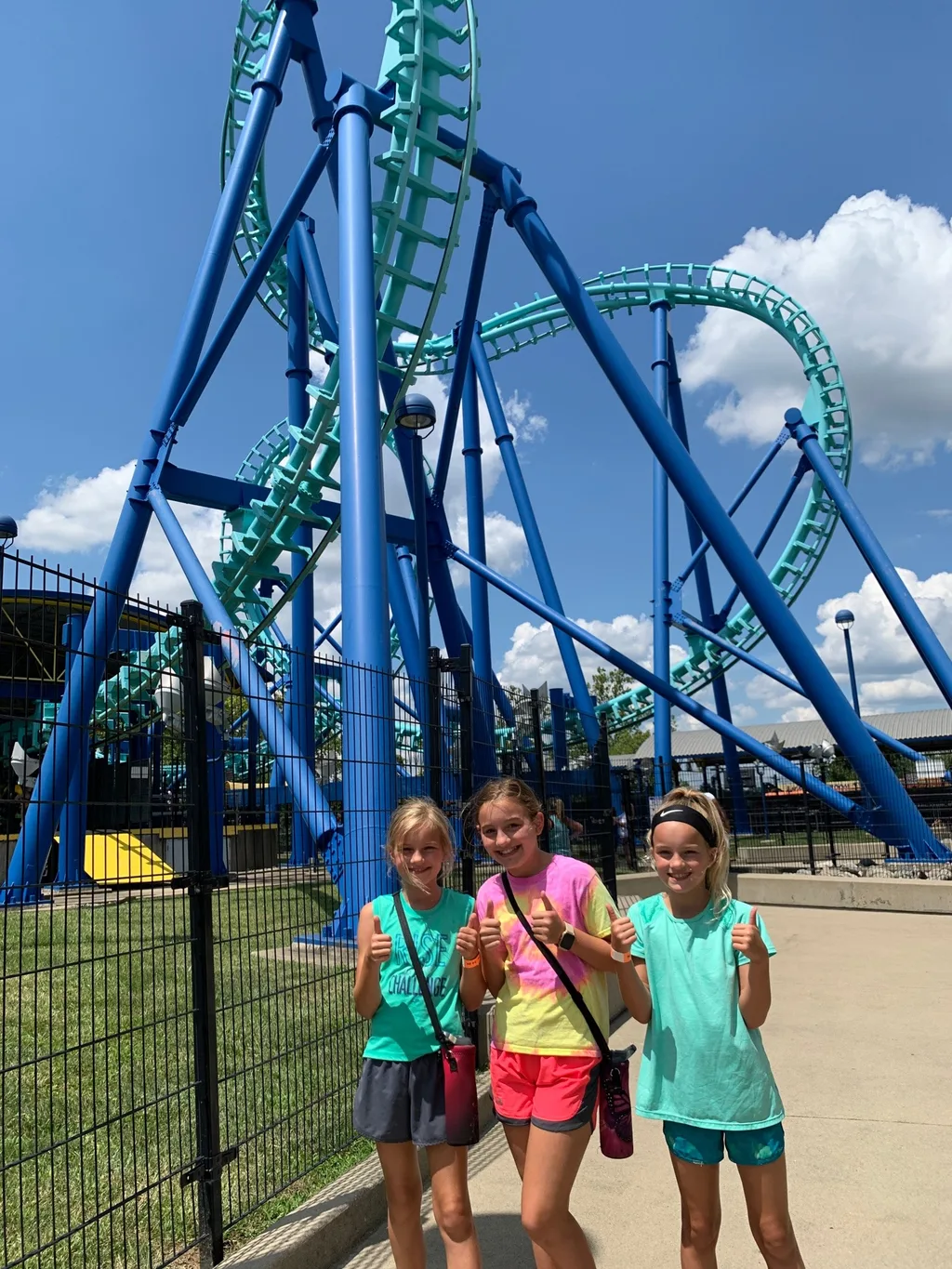With school starting very soon, we had to finally visit Kings Island! Two visits in two days, and more roller coaster rides planned. The Banshee is their favorite so far.