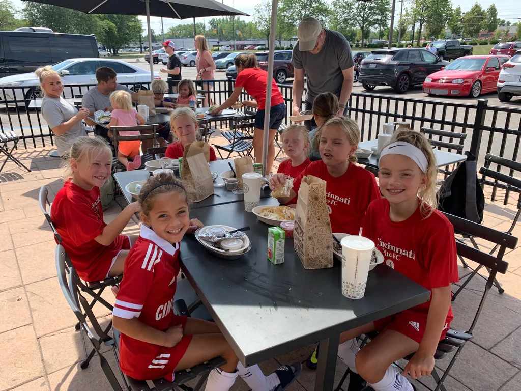 First soccer tournament of the season (two games, two wins) and some cousin time = a good weekend!