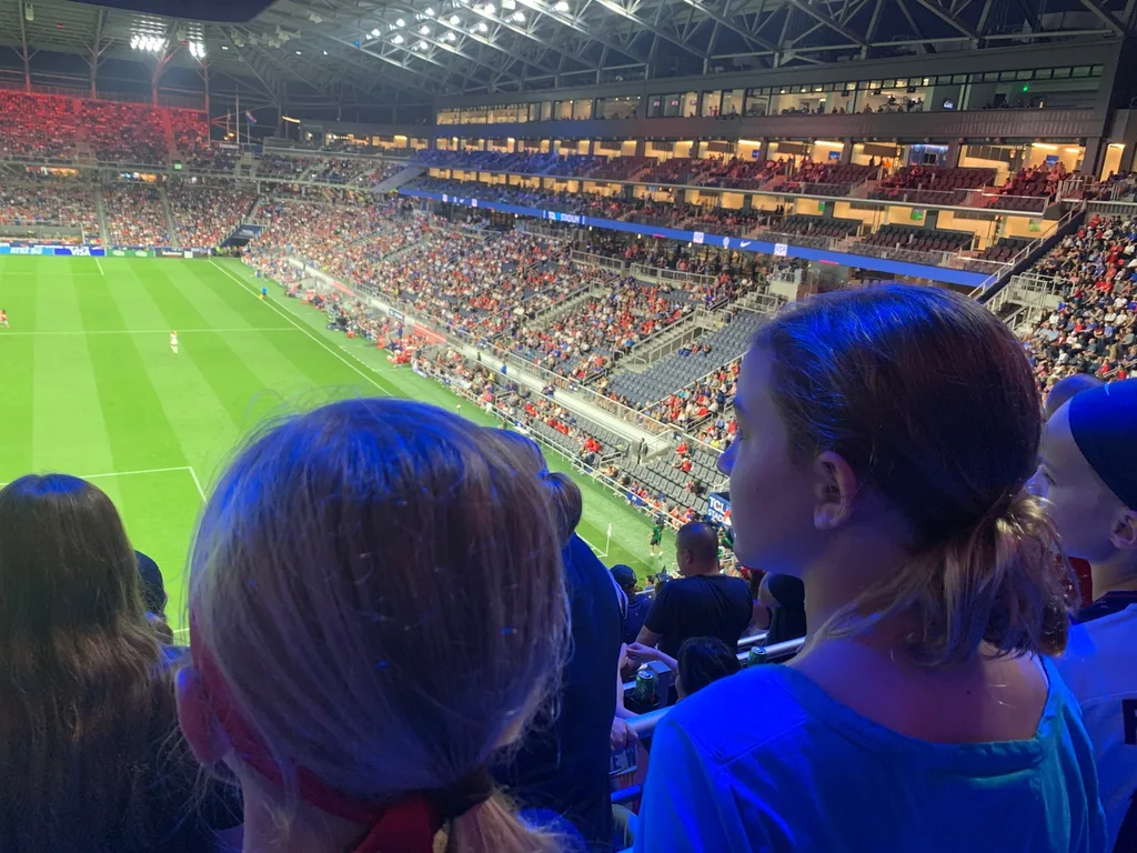Our first time at the new stadium, and our first time attending a USWNT game. It was an 8-0 winning night!