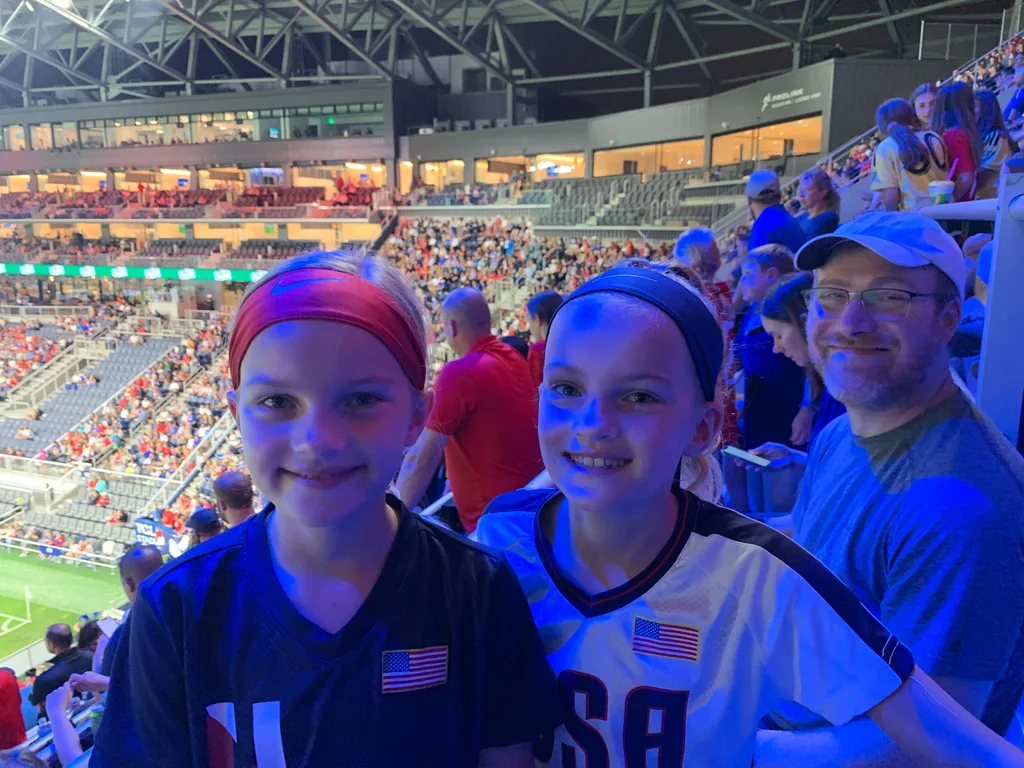 Our first time at the new stadium, and our first time attending a USWNT game. It was an 8-0 winning night!