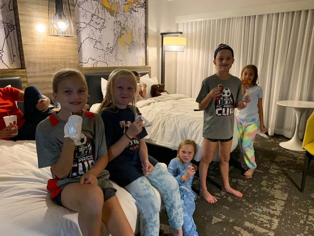 What a fun weekend with friends and teammates at the FC Pride Cup tournament in Indianapolis! The girls played really well: one win, a tie, and two hard fought games that ended in losses. Gwen scored the first goal in the very first game! Josie tends to play forward and Gwen prefers to play midfield.