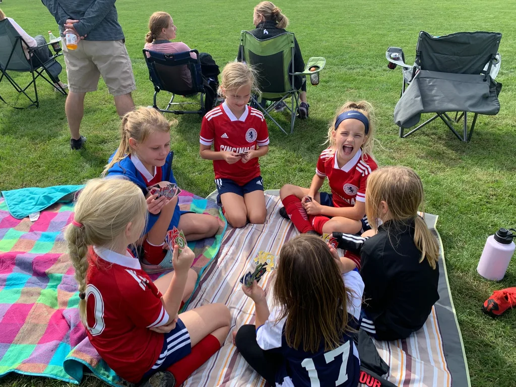 What a fun weekend with friends and teammates at the FC Pride Cup tournament in Indianapolis! The girls played really well: one win, a tie, and two hard fought games that ended in losses. Gwen scored the first goal in the very first game! Josie tends to play forward and Gwen prefers to play midfield.